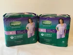 New 30-COUNT Depend Night Defense Women Medium Incontinence Underwear Blush. Fixed Price $18.99.