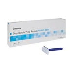 Mckesson Surgical Prep Razor Double Edge Single Blade Blue 144 Per Case 16-RZ24. Fixed Price $69.84.