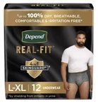 Depend Real Fit Maximum Absorbency Underwear For Men 24 L/xl. Fixed Price $45.00.