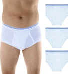 Wearever Mens Incontinence Underwear Pack 3 - Leak Proof Washable Briefs. Fixed Price $62.37.
