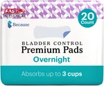 Because Incontinence Pads For Women - Extra Heavy Absorbency, Overnight Postpart. Fixed Price $24.12.