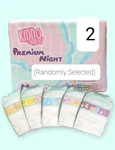 (2) New Samples Of Kiddo Premium Night Abdl Adult Diapers Medium 27"-39" Waist. Fixed Price $28.98.