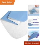 Heavy Absorbency Waterproof Bed Pads, 34"X52" - Washable Underpads Comfort. Fixed Price $32.37.