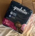 Goodnites Girls' Nighttime Bedwetting Underwear, Size Large (68-95 Lbs), 75CT. Fixed Price $40.00.