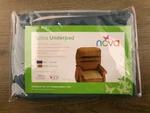 Nova Reusable Ultra Underpad For Chairs, Cars & More, 21" X 22", Blue, New S5. Fixed Price $12.99.