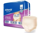 Attends Discreet Disposable Underwear For Women, Size Xl, 16 Count - New&sealed. Fixed Price $22.95.