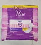 45 Count: Poise Incontinence Pads *#6 Ultimate Absorbency Long Length* (B-1041). Fixed Price $24.99.