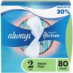 Always Infinity Flexfoam Heavy Flow Pads With Flexi-wings Unscented Size 2 80 Ct. Fixed Price $28.56.