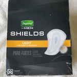 New Box Depends Men Incontinence Shields/pads Light Absorbency 58 Count. Fixed Price $17.99.