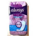 Always Thin Daily Liners 60 Regular All Day Freshn' Clean Vn. Fixed Price $7.80.