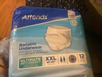 Attends Bariatric Adult Disposable Underwear Xxl Super Absorbent 48 CT(4 Pks ). Fixed Price $45.00.