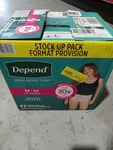 Depend Fit-flex Incontinence Underwear For Women Max Absorbency MEDIUM-42 Count. Fixed Price $37.32.