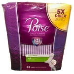 Poise Daily Panty Liners #2 5X Very Light Absorbency Ultra Long Length 81 Count. Fixed Price $15.00.