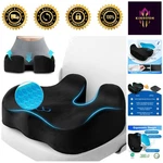 Luxury Memory Foam Seat Cushion For Office & Wheelchair - Pain Relief Essential. Fixed Price $41.59.