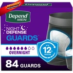 Depend Guards Incontinence Pads For Men, Overnight One Size, White. Fixed Price $42.92.