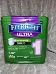 Fitright Heavy Absorbency Adult Diapers, Medium 20 Count, Leak Protection. Fixed Price $10.00.