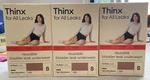 3X Thinx Leaks Underwear Reusable Bladder Leak, Hi-waist, Light Absorbency Small. Fixed Price $21.97.