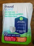 4 Packs (20 Each) Of Prevail Nu-fit Daily Underwear Diapers Medium NUU-512. Fixed Price $22.99.