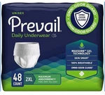 4X Prevail Daily Protective Incontinence Underwear Unisex Xxl Disposable 48CT. Fixed Price $39.48.
