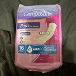 Composure Pads For Women Size 4 Moderate Absorbency 16 Count Unopened Package. Fixed Price $9.89.