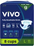 Vivo Organic Cotton Overnight Sensitive Skin Adult Incontinence Diaper Briefs.... Fixed Price $45.90.