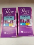 2 Pack Poise Ultra Thin Incontinence Pads #4 Moderate Regular 36 Total. Fixed Price $17.05.