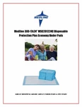 Medline 300-17X24" MSC281224C Disposable Protection Plus Economy Under Pads. Fixed Price $40.25.