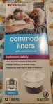 Bedside Commode Liners W/absorbent 12-PK Box Toilet Cleaning Padding Cvs Nib. Fixed Price $18.00.
