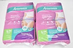 Lot Of 2 Assurance Womens Disposable Underwear S/m Max Absorbency 36/PACK. Fixed Price $42.99.