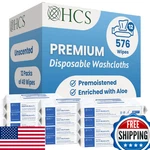 Hcs Bulk Extra Large Adult For Incontinence - 576 Wipes, No Rinse. Fixed Price $85.68.
