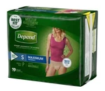 Small Maximum Absorbency Depends Fit Flex Underwear. Fixed Price $34.21.