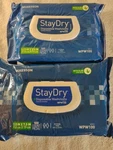 New Staydry WPW100 Disposable Washcloths With Aloe, Count - 2 Pack. Fixed Price $28.00.