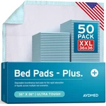 Premium Disposable Bed Pads 36" 50 Pack Incontinence Chucks Extra L.... Fixed Price $35.99.