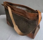Vtg Hartman Brief Case Shoulder Messenger Overnight Carry-on Bag Tweed Leather. Fixed Price $29.99.