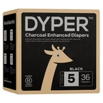 Dyper Charcoal Enhanced Diapers - Size 5 36CT. Fixed Price $28.99.