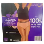Always Discreet Boutique Incontinence Underwear, Maximum Absorbency, Xl (36 Ct). Fixed Price $30.99.