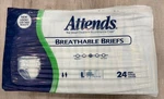 Vintage Attends Adult Diapers Size Large 24 BRB30 Sealed New Package. Fixed Price $62.95.