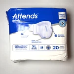 Attends Briefs Xl Extra Heavy Absorbency 20 Ct. Fixed Price $9.00.