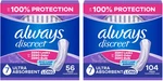 Always Discreet 7 Drop Long Pads For Women, Ultra Absorbency Bladder Leak. Fixed Price $98.89.