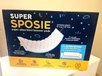 Super Sposie Booster Pads, Max Absorbency For Nighttime Diapers, Size 5+. Fixed Price $29.50.