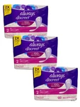 3 Pack Always Discreet Incontinence Liners Very Light Absorbency Regular 120 Ct. Fixed Price $64.99.