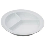 Sammons Preston Partitioned Scoop Dish, Melamine Divided Plate 1 Pack, White. Fixed Price $16.03.