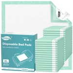 Mildplus Disposable Bed Pads With Strip 30"X36"-50-ADHESIVE, Green. Fixed Price $60.99.