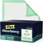 50 Count Hospital Grade 130 Gram 36 Max Absorbency Disposable Underpad.... Fixed Price $64.79.
