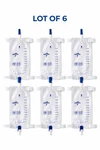Lot Of 6 Medline Flip Drain Leg Bag 900ML W/ Fabric Back Comfort Straps URO5458. Fixed Price $25.00.