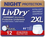 Livdry Adult Xxl Incontinence Underwear Extra Absorbency Diapers. Fixed Price $59.99.