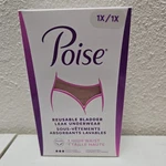 Poise Women's Washable Adult Incontinence Underwear Reusable 1X High Waist.. Fixed Price $7.99.