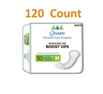 120 Secure Booster Pad Maximum Ups 13.8 Inch Long Heavy Absorbency Unisex. Fixed Price $59.89.