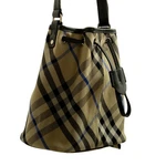 Burberry "mn Drawstring Bucket" Lichen Plaid Handbag Shoulder. Fixed Price $734.99.