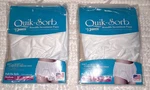 2 Essential Quik-sorb C6000M Reusable Incontinence Pants Medium White Vinyl Lot. Fixed Price $20.00.